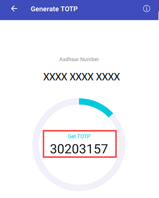 Aadhaar TOTP