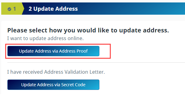 Update Aadhaar Card Address Online