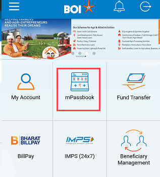  Bank of India (BOI) mPassbook Online