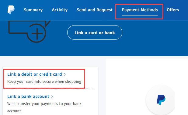 Link Debit Card With PayPal