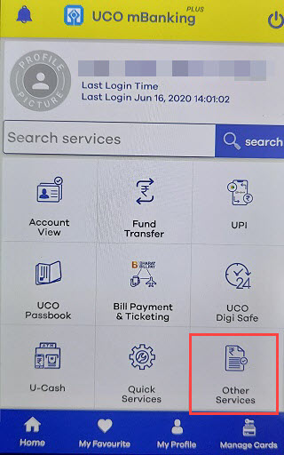Pan card link UCO Bank