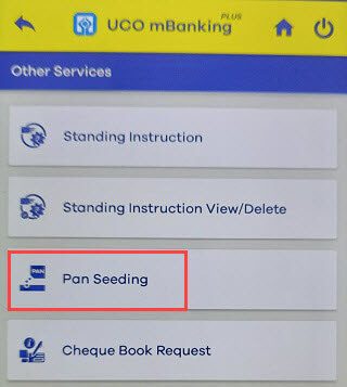 Pan card link UCO Bank