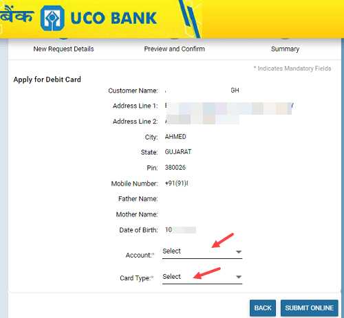 apply uco debit card online