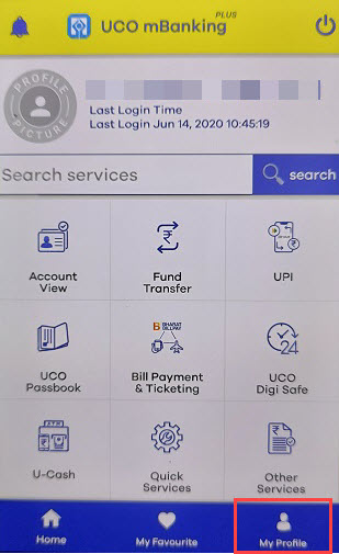 uco email ID update register