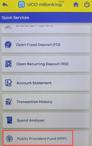 Kotak Mobile Banking PPF open online