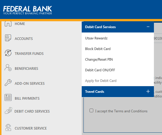 Apply Online for Federal Bank ATM Card
