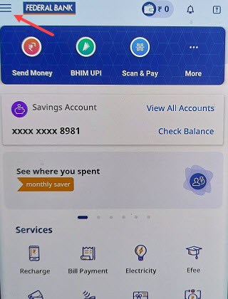 federal bank ATM PIN 