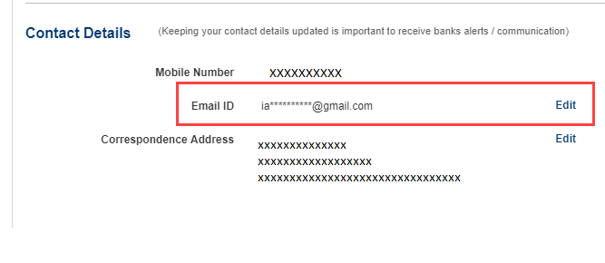Change/Register Kotak Bank Email ID online