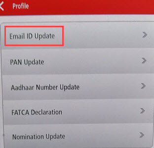 Change/Register Kotak Bank Email ID online