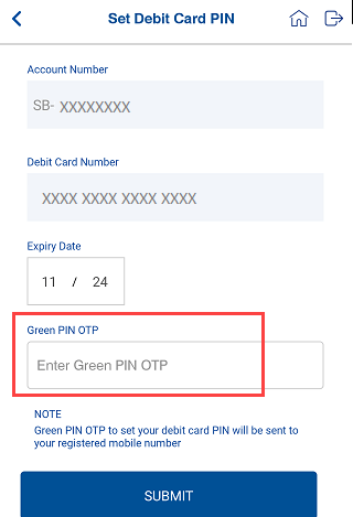 Indian Bank ATM PIN Online