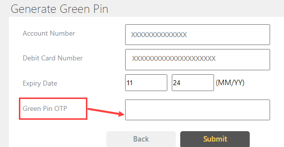 Indian Bank ATM PIN Online