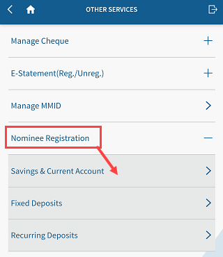 Add/Update Nominee in Yes Bank Online