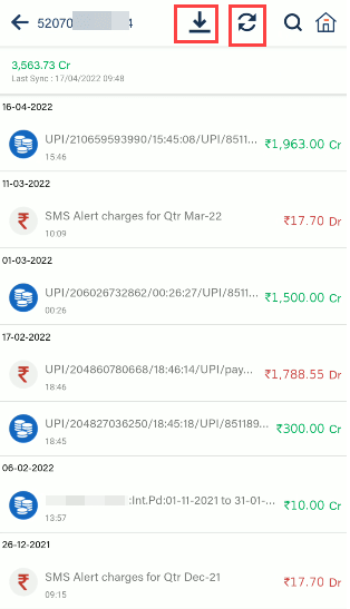 Bank of Baroda mPassbook Online