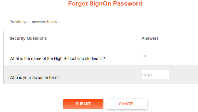 Reset bank of baroda password