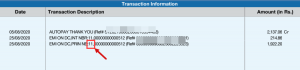 hdfc debit card loan check number