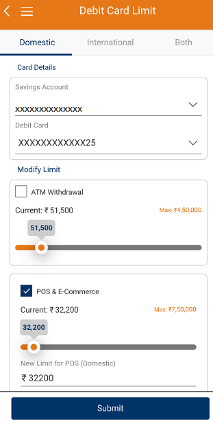icici debit card online transactions