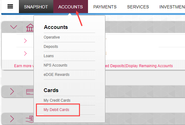 Axis Bank Debit Card international usage
