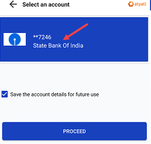 Door step banking add bank account