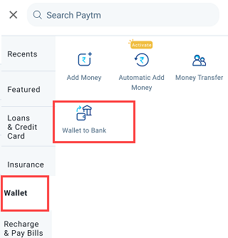 paytm wallet add money