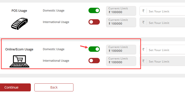 South Indian Bank activate online transaction debit card