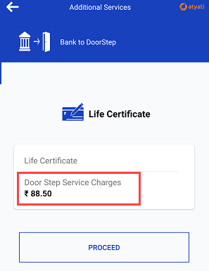 Submit Life Certificate Online through Door Step Banking