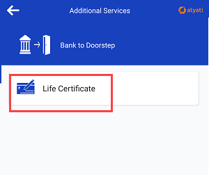 Submit Life Certificate Online through Door Step Banking