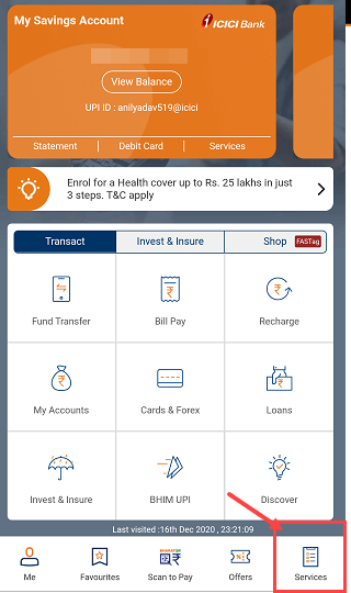 icici mobile banking services