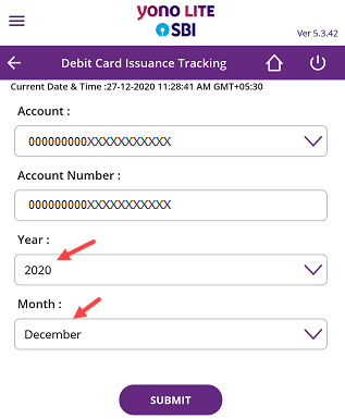 SBI Debit Card Delivery Status Tracking Online
