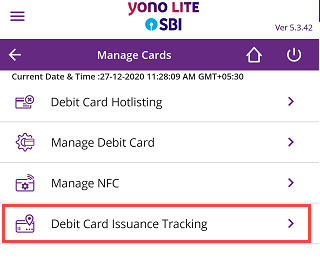SBI Debit Card Delivery Status Tracking Online
