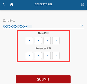 Yes Bank generate ATM PIn Online