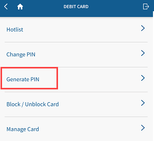 Yes Bank generate ATM PIn Online