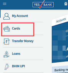 Yes Bank Mobile Banking Cards
