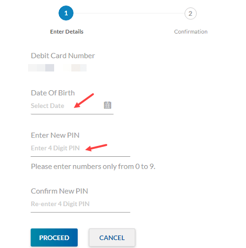 Yes Bank generate ATM PIn Online