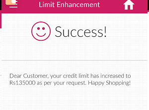 Axis Credit card limit increase