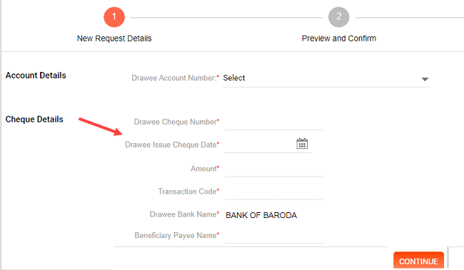 Bank of Baroda positive Pay