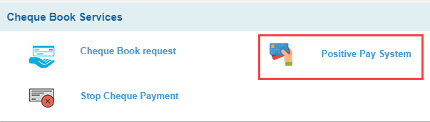  Submit SBI Cheque Details (Positive Pay) Online