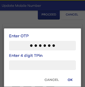 UCO update mobile number