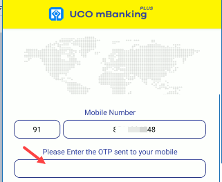 Activate UCO Mobile Banking on Mobile Phone
