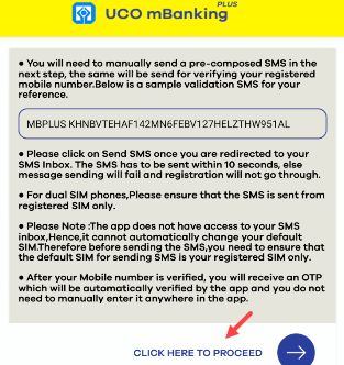 Activate UCO Mobile Banking on Mobile Phone