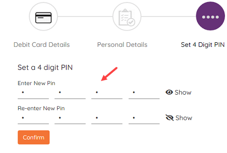 AU Small Finance Bank Debit Card ATM PIN