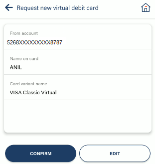 Create Bank of Baroda Virtual Debit Card Online