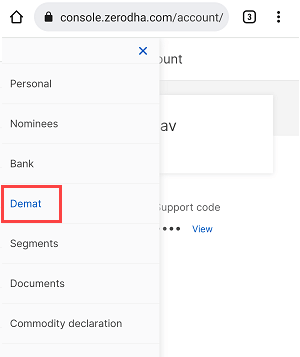 Zerodha segmenets