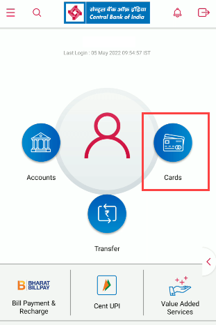Central Bank of India Debit Card Online