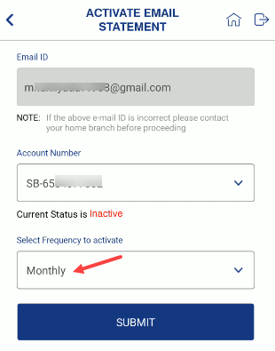 Register for Indian Bank Email Statement Online
