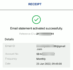 Register for Indian Bank Email Statement Online