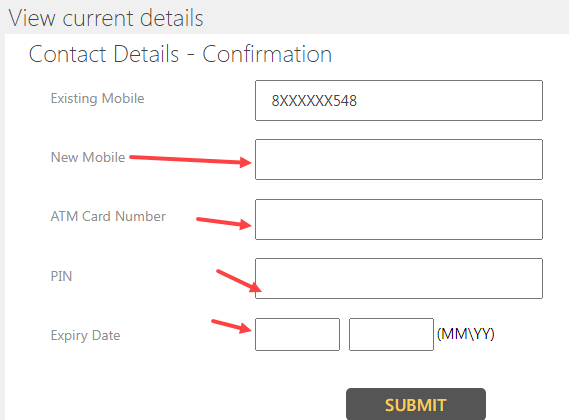 Change Indian Bank Registered Mobile Number Online