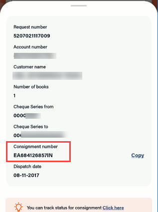 Track Bank of Baroda Cheque Book Delivery Status Online
