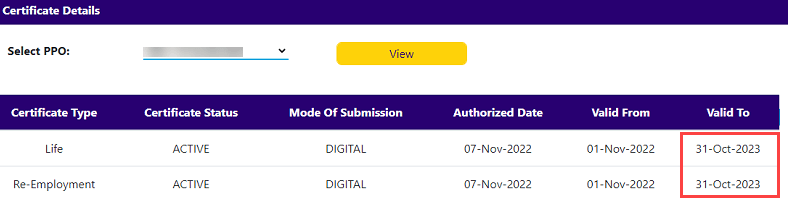  Check Status of Life Certificate in SBI Online