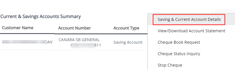 Check Canara Bank Customer ID Online