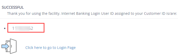 Canara Internet Banking login User ID